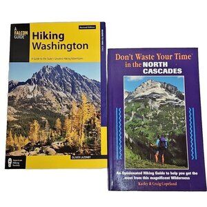 Hiking Guide Book Lot 2 Paperback Washington Dont Waste Your Time North Cascades